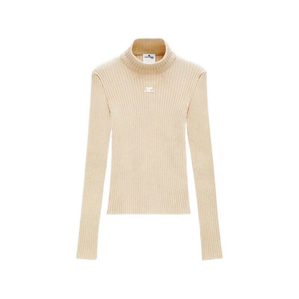 Courreges Women Ribbed Knit Sweater – Re-Edition